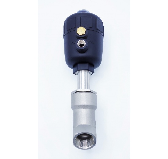 Pneumatically-operated Valves, Angle Seat - 45° G-thread 1" Seal PPL
