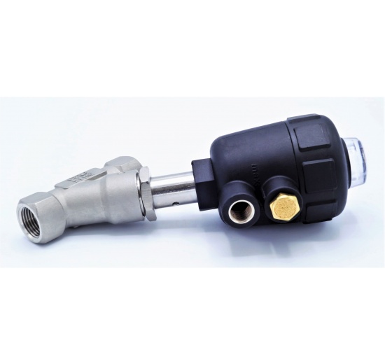 Pneumatically-operated Valves, Angle Seat - 45° G-thread 1" Seal PPL