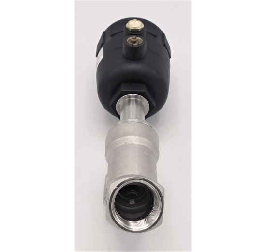 Pneumatically-operated Valves, Angle Seat - 45° G-thread 1"