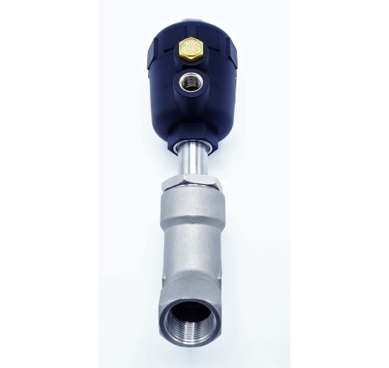 Pneumatically-operated Valves, Angle Seat - 45° G-thread 3/4"