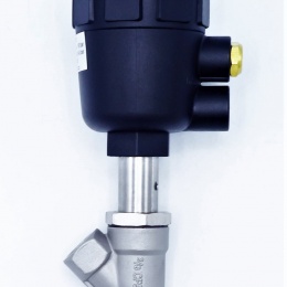 Pneumatically-operated Valves, Angle Seat - 45° G-thread 3/8" Seal PPL
