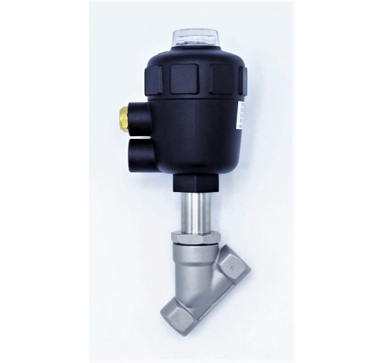 Pneumatically-operated Valves, Angle Seat - 45° G-thread 3/8" Seal PPL
