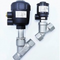 Pneumatically-operated Valves, Angle Seat - 45°, G-thread, Gasket PTFE