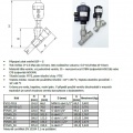 Pneumatically-operated Valves, Angle Seat - 45°, G-thread, Seal PTFE