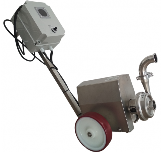 Portable centrifugal pumps with opened impeller