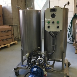 Practical device CIP unit for sanitation in your beverage production