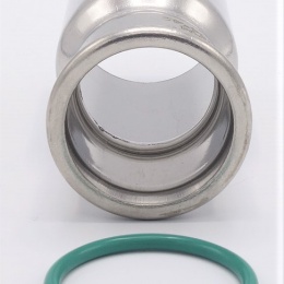 Press reduction (reduced nipple) M/F 54/42 mm, stainless steel