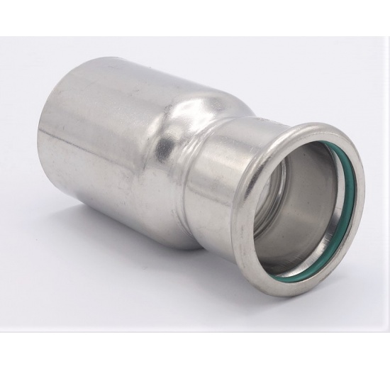 Press reduction (reduced nipple) M/F 54/42 mm, stainless steel