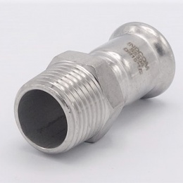 Pressing Reducer Stainless Steel / external thread (threaded adapter) |15 mm_1/2"