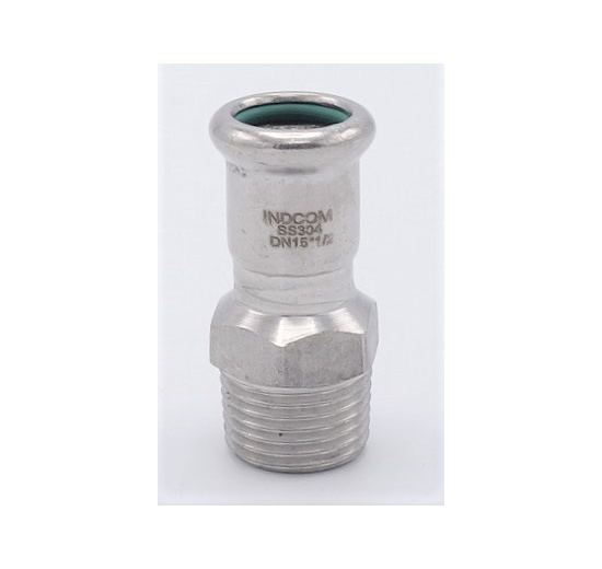 Pressing Reducer Stainless Steel / external thread (threaded adapter) |15 mm_1/2"