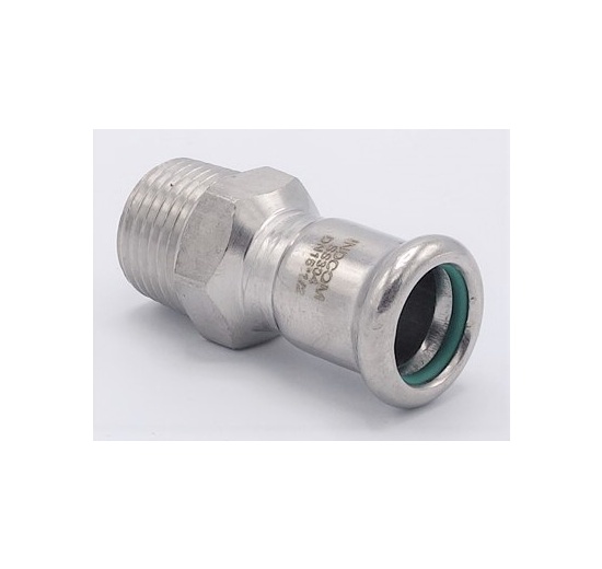Pressing Reducer Stainless Steel / external thread (threaded adapter) |15 mm_1/2"