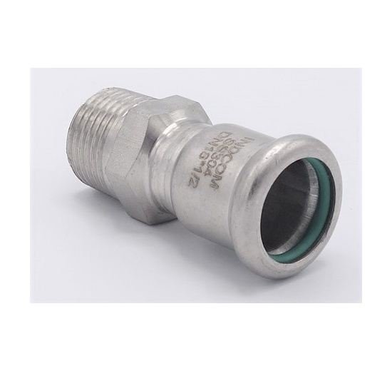 Pressing Reducer Stainless Steel /external thread (threaded adapter) |18 mm_1/2"