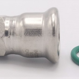 Pressing Reducer Stainless Steel /external thread (threaded adapter)| 22 mm_1/2"