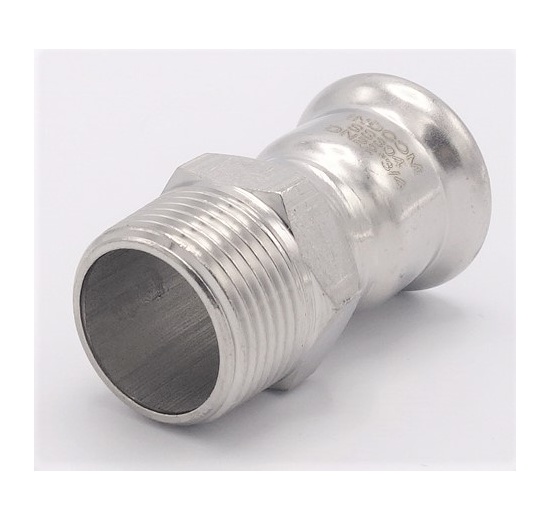 Pressing Reducer Stainless Steel /external thread (threaded adapter) |22 mm_3/4"