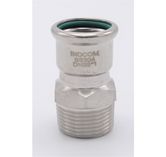 Pressing Reducer Stainless Steel /external thread (threaded adapter) |28 mm_1"