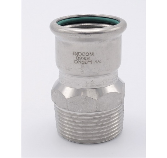 Pressing Reducer Stainless Steel /external thread (threaded adapter) |35 mm_1 1/4"