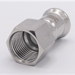 Pressing Reducer Stainless Steel / internal thread (threaded adapter) |15 mm_1/2"