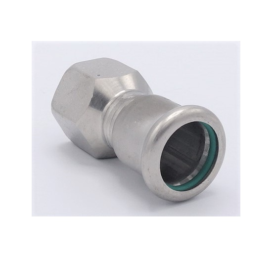 Pressing Reducer Stainless Steel / internal thread (threaded adapter) |18 mm_1/2"