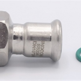 Pressing Reducer Stainless Steel / internal thread (threaded adapter) |18 mm_3/4"