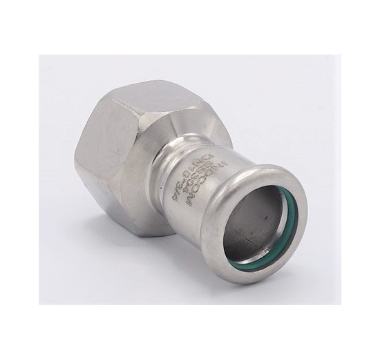 Pressing Reducer Stainless Steel / internal thread (threaded adapter) |18 mm_3/4"