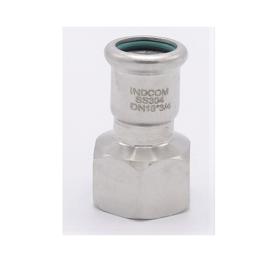 Pressing Reducer Stainless Steel / internal thread (threaded adapter) |18 mm_3/4"