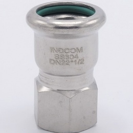 Pressing Reducer Stainless Steel / internal thread (threaded adapter) |22 mm_1/2"