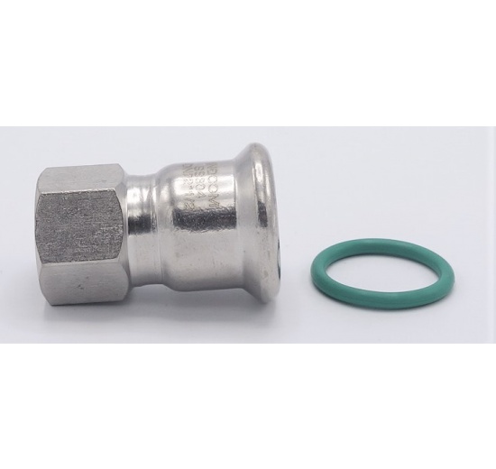 Pressing Reducer Stainless Steel / internal thread (threaded adapter) |22 mm_1/2"