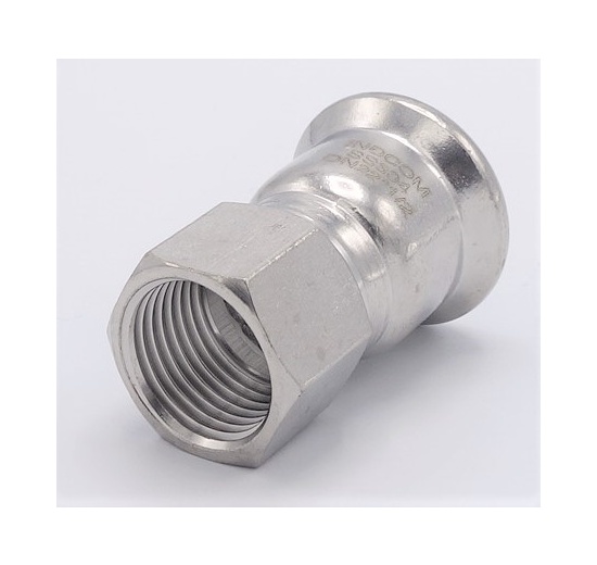 Pressing Reducer Stainless Steel / internal thread (threaded adapter) |22 mm_1/2"