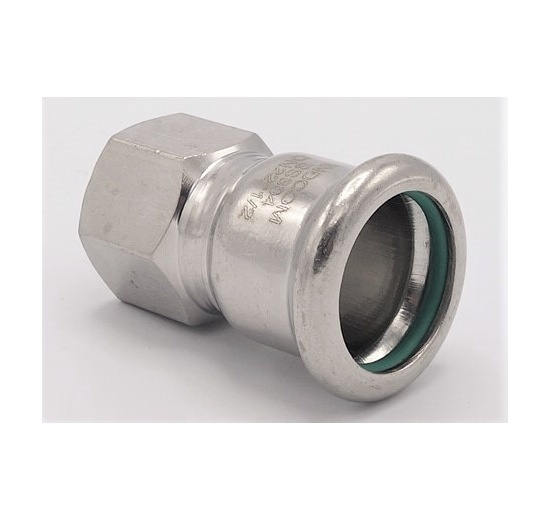 Pressing Reducer Stainless Steel / internal thread (threaded adapter) |22 mm_1/2"