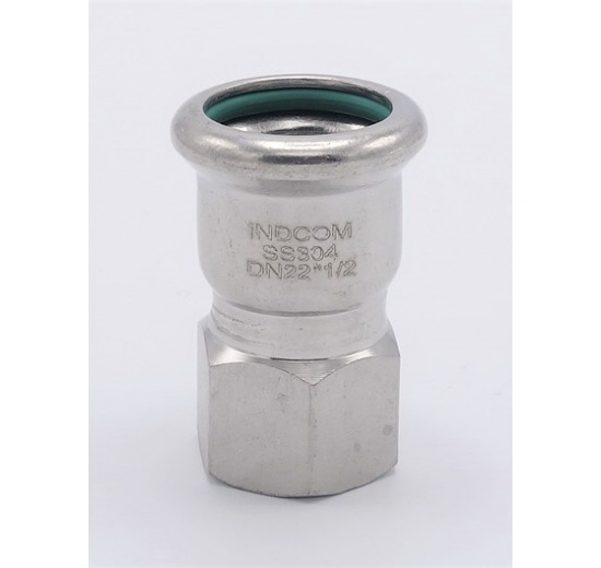 Pressing Reducer Stainless Steel / internal thread (threaded adapter) |22 mm_1/2"