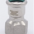 Pressing Reducer Stainless Steel / internal thread (threaded adapter) 22 mm_3/4"