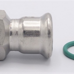 Pressing Reducer Stainless Steel / internal thread (threaded adapter) |22 mm_3/4"