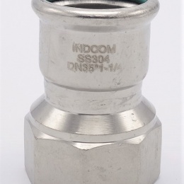 Pressing Reducer Stainless Steel / internal thread (threaded adapter) 35 mm_1 1/4"