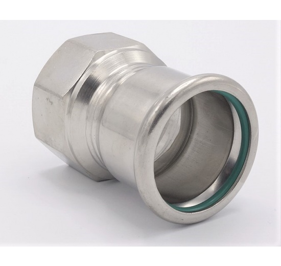 Pressing Reducer Stainless Steel / internal thread (threaded adapter) 42 mm_1 1/2"
