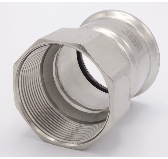 Pressing Reducer Stainless Steel / internal thread (threaded adapter) |54 mm_2"