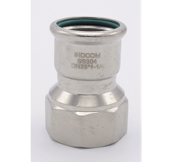 Pressing Reducer Stainless Steel / internal thread (threaded adapter)