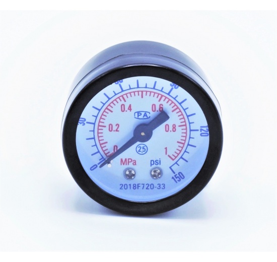 Pressure gauge with rear connection 0 - 10 bar, 1/8 ”