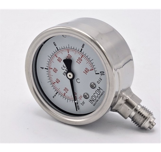 pressure gauges, bottom connection