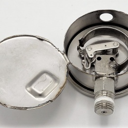 pressure gauges stainless steel - the bottom connection