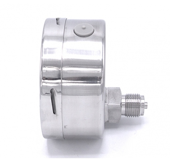 Pressure gauges with back (axial) connection, dial size 100 mm