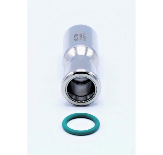 reduced stainless steel nipple with O ring