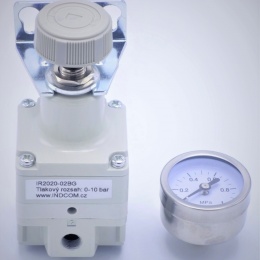 Reducing valve with fine regulation G 1/4", range 0.1-10 bar