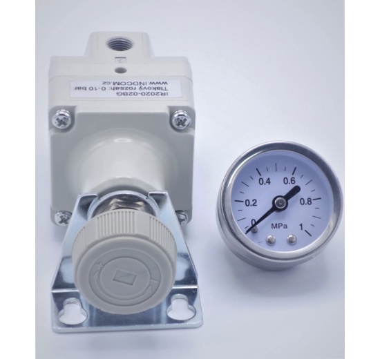 Reducing valve with fine regulation G 1/4", range 0.1-10 bar