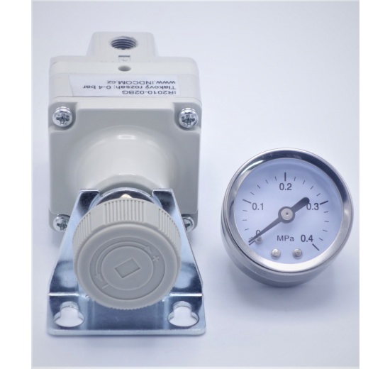 Reducing valve with fine regulation G 1/4", range 0.1-4 bar