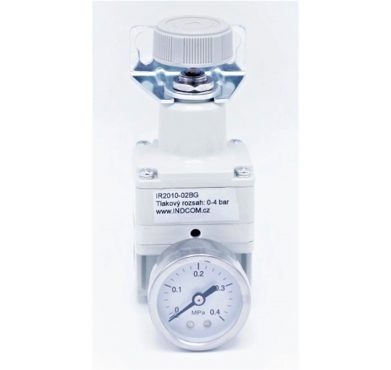 Reducing valve with fine regulation G 1/4", range 0.1-4 bar