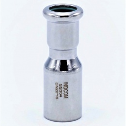 Reduction (Reduced Nipple), Press Fittings M/F 22/15 mm, stainless steel