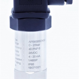 Relative pressure transmitter, 1/4" BSP, 24VDC Relative pressure 0-25 bar