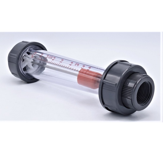 Rotameter (flowmeter) Plastic 0.6~6 m3/h, female thread 1" BSP