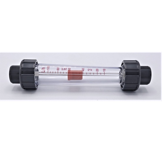 Rotameter (flowmeter) Plastic - Glued Joint 0.01~0.1 m3/h, female thread BSP 1/2"