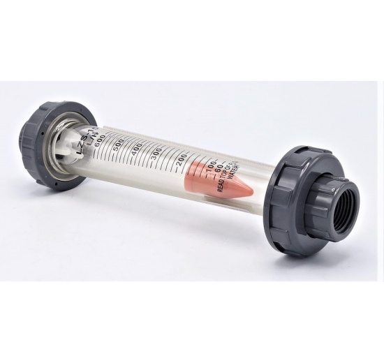 Rotameter (flowmeter) Plastic - Glued Joint |0.06~0.6 m3/h, female thread BSP 1/2"